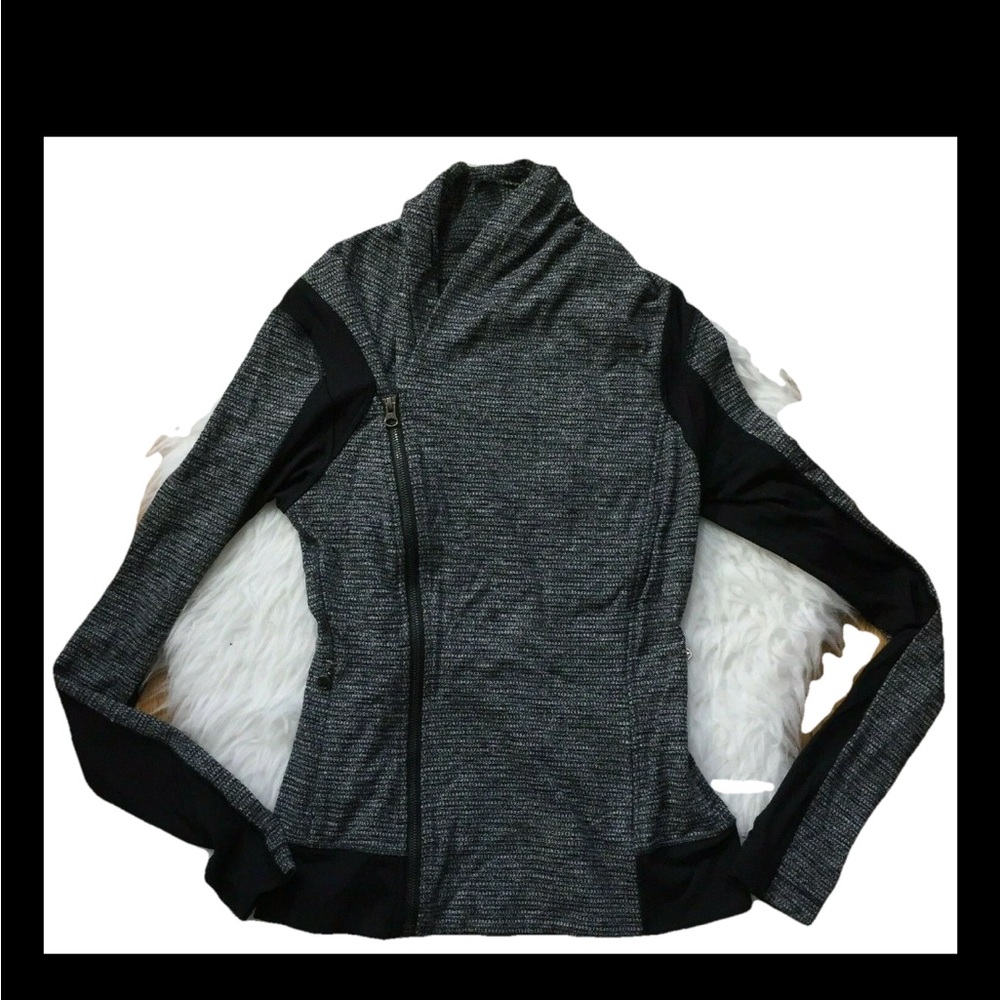 Lululemon Bhakti Yoga Zip Up Jacket Coco Pique Women Size 6